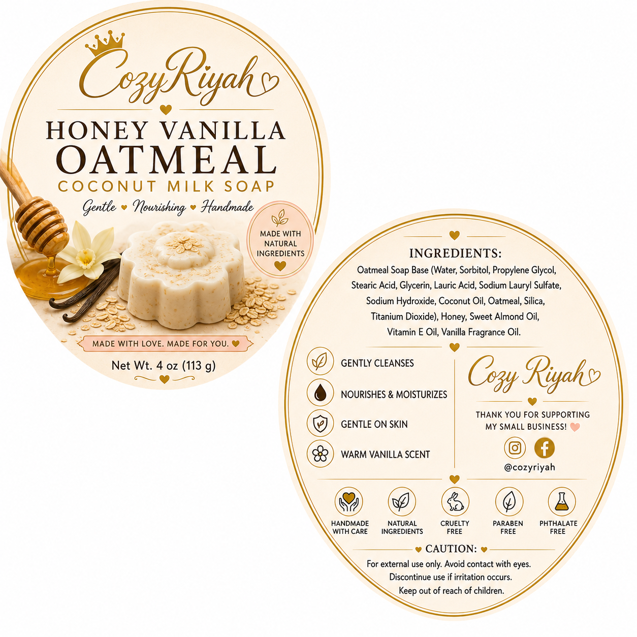 Honey Vanilla Oatmeal